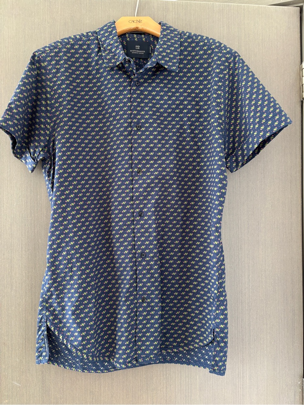 Scotch & Soda Printed Button Shirt - Size Medium